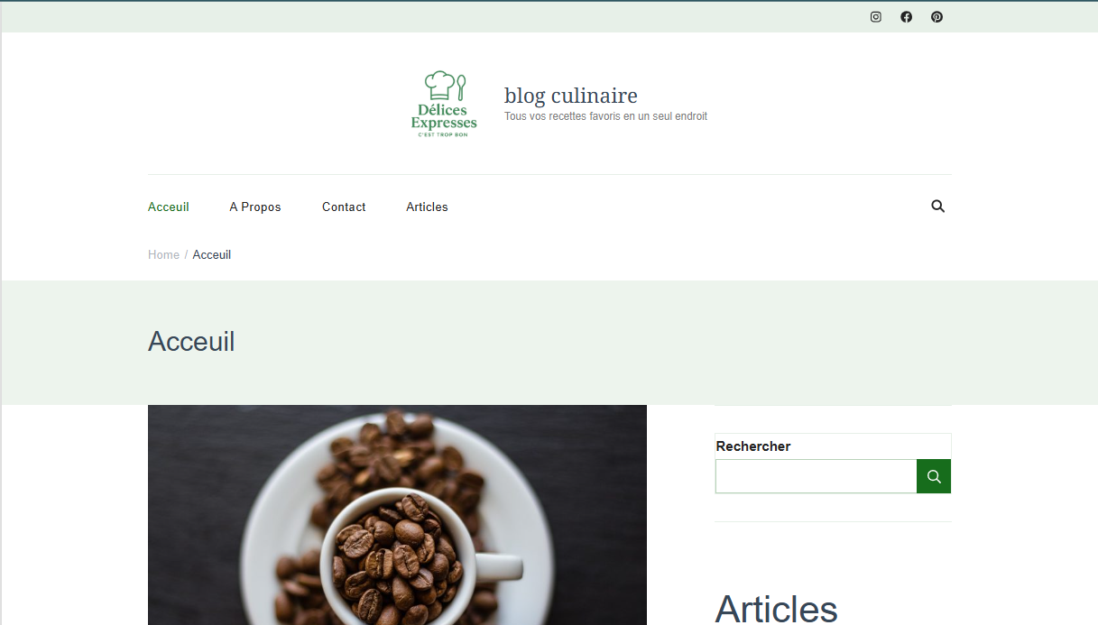 Capture d'écran du Projet 3